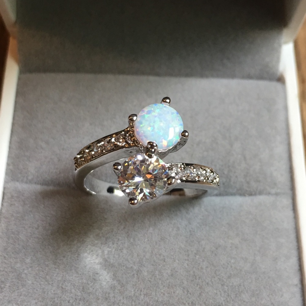 925 sterling silver wedding engagement ring